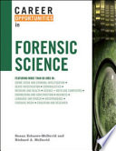 Career Opportunities in Forensic Science Book
