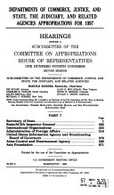 Departments of Commerce, Justice, and State, the Judiciary, and Related Agencies Appropriations for 1997