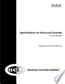 Specifications For Structural Concrete
