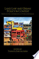 Land Law and Urban Policy in Context