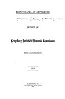 Report of Gettysburg Battlefield Memorial Commission