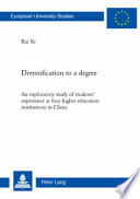 Diversification to a Degree