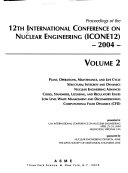 Proceedings of the 12th International Conference on Nuclear Engineering ICONE 12
