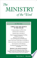 The Ministry of the Word, Vol 21, No. 12