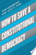 How to Save a Constitutional Democracy Book