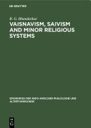 Vaisnavism, Saivism and minor religious systems Pdf/ePub eBook