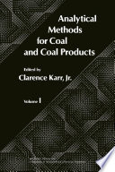 Analytical Methods for Coal and Coal Products Book
