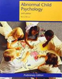 Custom Abnormal Child Psychology   Mash Wolfe Book