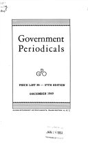 Government Periodicals and Subscription Services