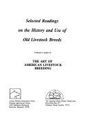 Selected Readings on the History and Use of Old Livestock Breeds