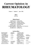 Current Opinion in Rheumatology