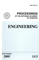 Proceedings of the Estonian Academy of Sciences, Engineering