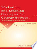 Motivation and Learning Strategies for College Success Book PDF