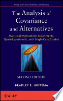 The Analysis of Covariance and Alternatives Book