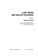 Lung Water and Solute Exchange Book