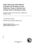 Water-resources Data Network Evaluation for Monterey County, California