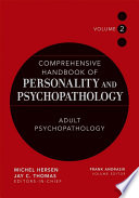 Comprehensive Handbook of Personality and Psychopathology   Adult Psychopathology Book