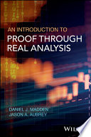 An Introduction to Proof through Real Analysis Book