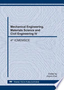 Mechanical Engineering  Materials Science and Civil Engineering IV Book