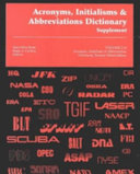 Acronyms  Initialisms   Abbreviations Dictionary