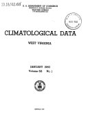 Climatological Data, West Virginia