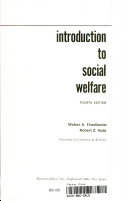 Introduction to Social Welfare Book