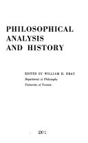 Philosophical Analysis and History