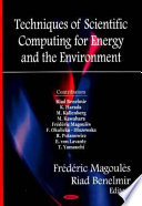 Techniques of Scientific Computing for the Energy and Environment