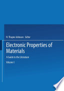Electronic Properties of Materials Book