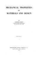 Mechanical Properties of Materials and Design