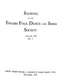 Journal of the English Folk Dance and Song Society