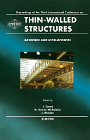 Thin-Walled Structures - Advances and Developments Pdf/ePub eBook