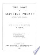 The Book of Scottish Poems  Ancient and Modern