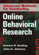 Advanced Methods for Conducting Online Behavioral Research Book