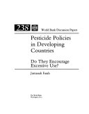 Pesticide Policies in Developing Countries