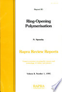 Ring opening Polymerisation Book