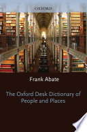 The Oxford Desk Dictionary Of People And Places