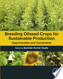 Breeding Oilseed Crops for Sustainable Production Book