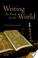 Writing The Book Of The World