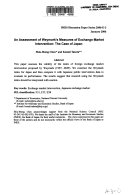 An Assessment of Weymark s Measures of Exchange Market Intervention