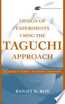Design of Experiments Using The Taguchi Approach