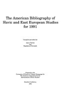 The American Bibliography of Slavic and East European Studies