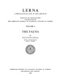 Lerna  a Preclassical Site in the Argolid