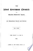 School Government Chronicle and Education Authorities  Gazette Book
