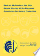 Book Of Abstracts Of The 54th Annual Meeting Of The European Association For Animal Production