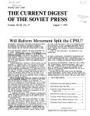 The Current Digest of the Soviet Press