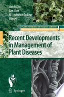 Recent Developments in Management of Plant Diseases Book