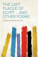 The Last Plague of Egypt     and Other Poems