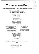 The American Bar, the Canadian Bar, the International Bar