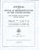Journal of the House of Representatives of the United States